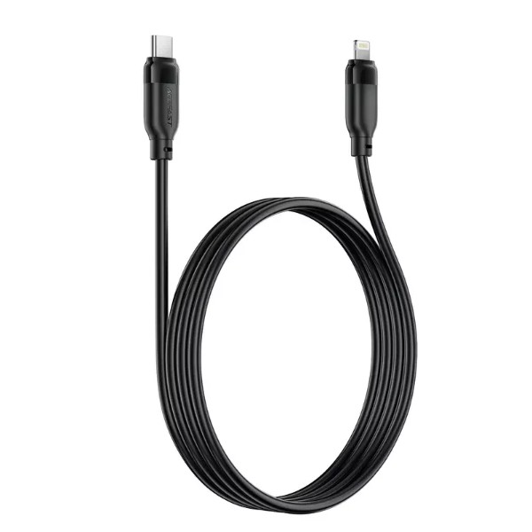 Фото - Кабель AceFast C16-01 TPU charging data cable USB-C to L Black (6974316286196)
