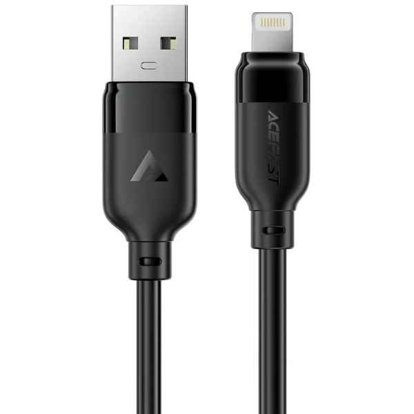 Фото - Кабель AceFast C16-02 TPU charging data cable USB-A to L Black (6974316286202)