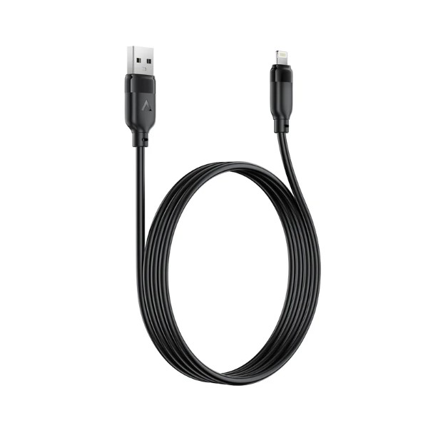 Фото - Кабель AceFast C16-02 TPU charging data cable USB-A to L Black (6974316286202)