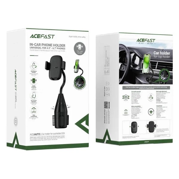 Фото - Автодержатель AceFast D24 Black (6974316283034)