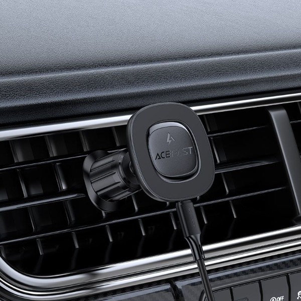 Фото - Автотримач з бездротовою зарядкою AceFast D46 Magnetic wireless charging (6974316284109)