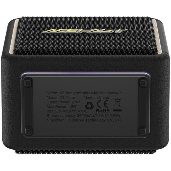 Фото - Портативная акустика AceFast K3 Nano Black (6974316285229)