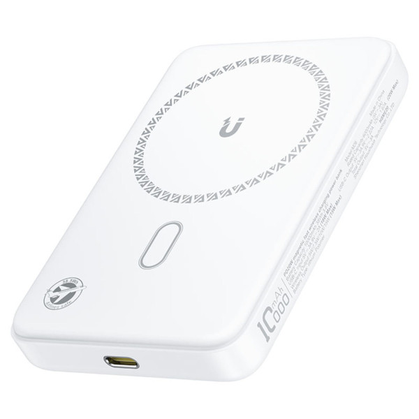 Фото - Батарея мобільна AceFast Magnetic Wireless 10000mAh 20W PD,QC 3.0, QI 15W, M26 White (6974316285212)
