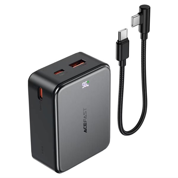 Фото - Батарея мобильная AceFast M28-10000 22.5W Black (6974316285984)