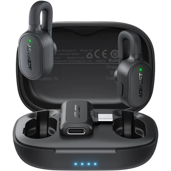 Фото - Мікрофон для смартфона AceFast R4 dual-mic (Type-C) Black (6974316286448) Фото - Мікрофон для смартфона AceFast R4 dual-mic (Type-C) Black (6974316286448)
