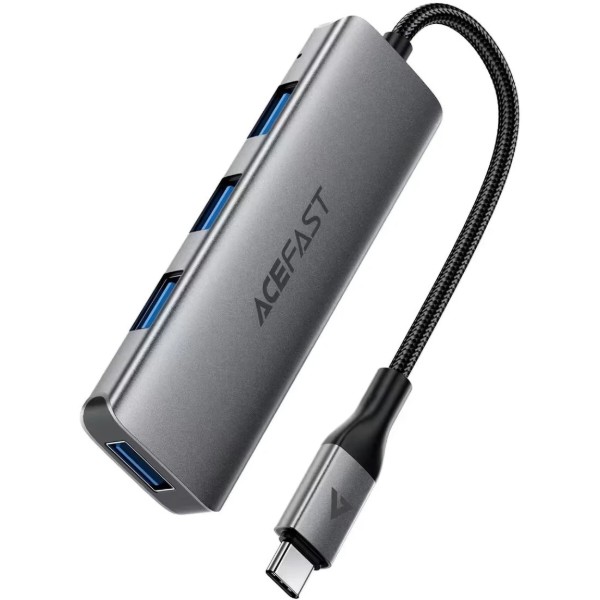 Фото - Хаб USB AceFast USB 3.0 -> 4xUSB-A 3.0, 1м Black J15 (6974316285908)