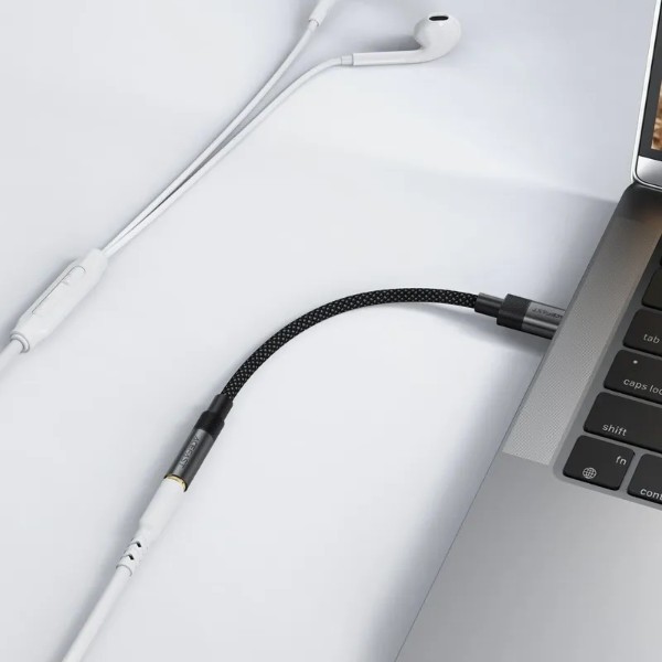 Фото - Переходник AceFast USB-C 3.5 mm 15cm audio converter J12 (6974316285281)