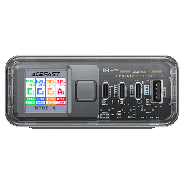 Фото - Мережевий зарядний пристрій AceFast 4xUSB 218W (3xUSB-C + USB-A) Gan Z4 Fast Charger (6974316282587)