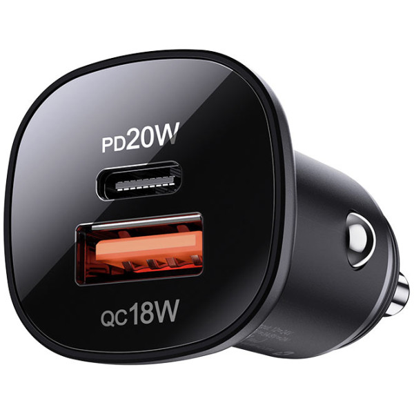 Фото - Автомобильное зарядное устройство AceFast B1 mini 38W USB-C+USB-A (6974316280330)