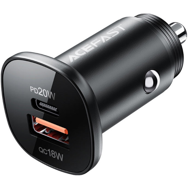 Фото - Автомобильное зарядное устройство AceFast B1 mini 38W USB-C+USB-A (6974316280330)
