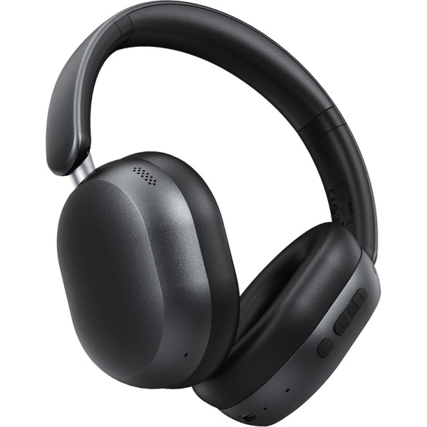 Фото - Наушники накладные беспроводные AceFast H12 hybrid ANC, Black (6974316285724)