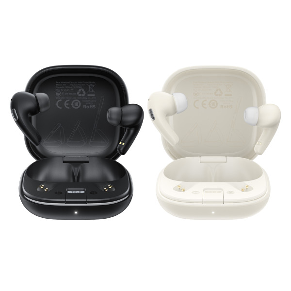 Фото - Наушники вкладыши беспроводные TWS AceFast W4, IPX4, Khaki (6974316285021)