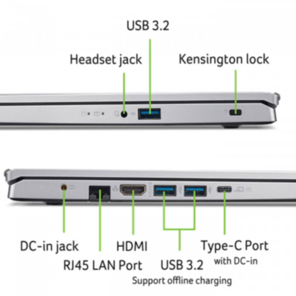 Фото - Ноутбук Acer Aspire 3 A315-44P (NX.KSJEU.008) Pure Silver