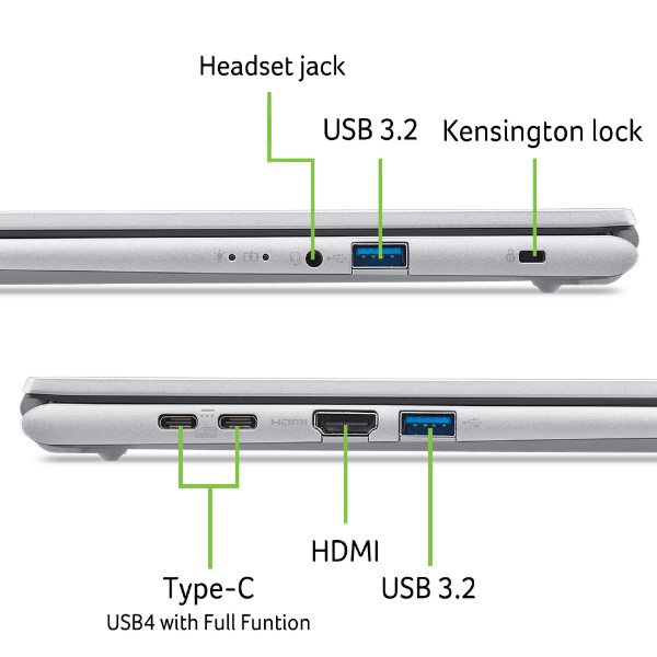 Фото - Ноутбук Acer Aspire Go AG15-72P (NX.JSVEU.009) Silver