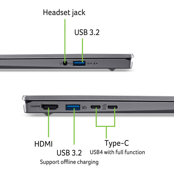 Фото - Ноутбук Acer Swift Go 14 SFG14-64 (NX.JDAEU.003) Pure Silver
