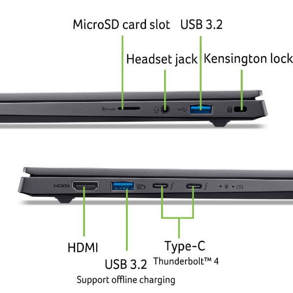 Фото - Ноутбук Acer Swift X 14 SFX14-73G (NX.J81EU.003) Titanium Grey