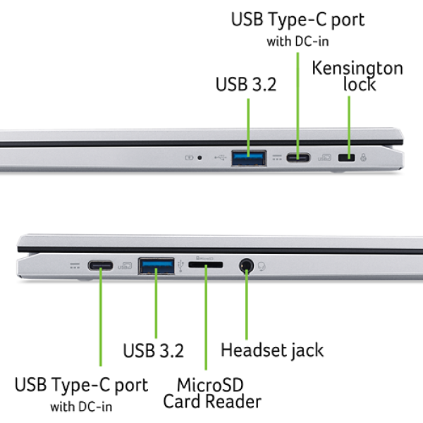 Фото - Ноутбук Acer Chromebook CB314-4H (NX.KNBEU.003) Silver