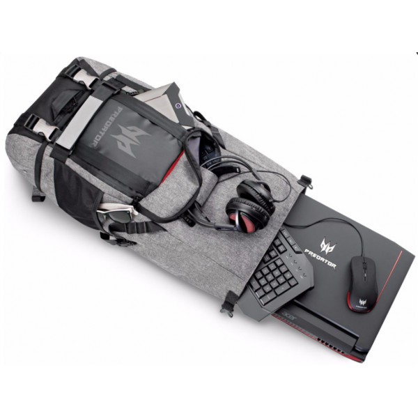 Фото - Рюкзак для ноутбуку Acer Predator Gaming Rolltop Backpack PBG6A0 Gray-Black (NP.BAG1A.255)