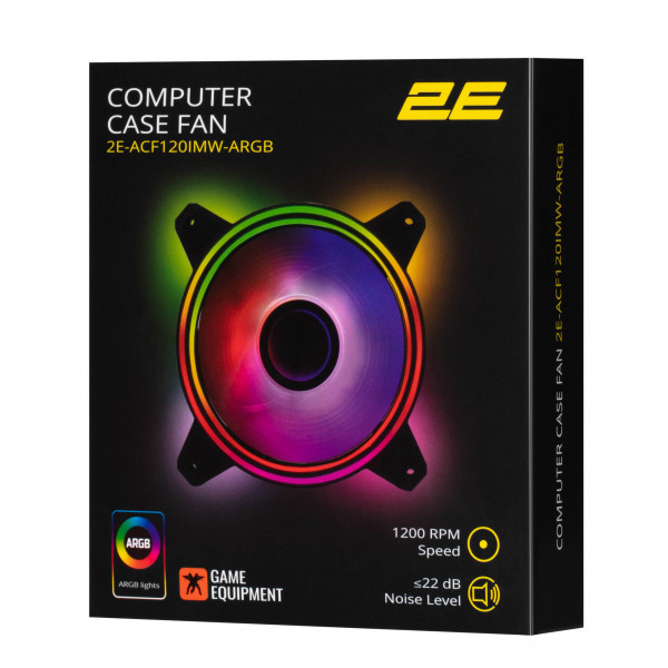 Фото - Корпусный вентилятор 2E Gaming Air Cool Infinity M (2E-ACF120IMW-ARGB)