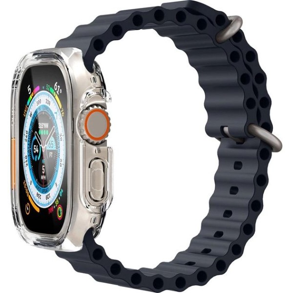 Фото - Чехол-бампер для смарт-часов Spigen for Apple Watch Ultra (49mm) Ultra Hybrid Crystal Clear (ACS05459)