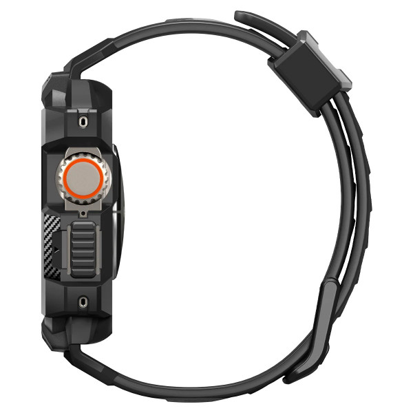 Фото - Ремінець для смарт-годинника Spigen 2в1 for Apple Watch Ultra 49mm Rugged Armor Pro Black (ACS05460)
