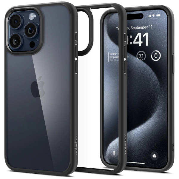 Фото - Чохол для смартфону Spigen for Apple iPhone 15 Pro Max Ultra Hybrid Matte Black (ACS06570)