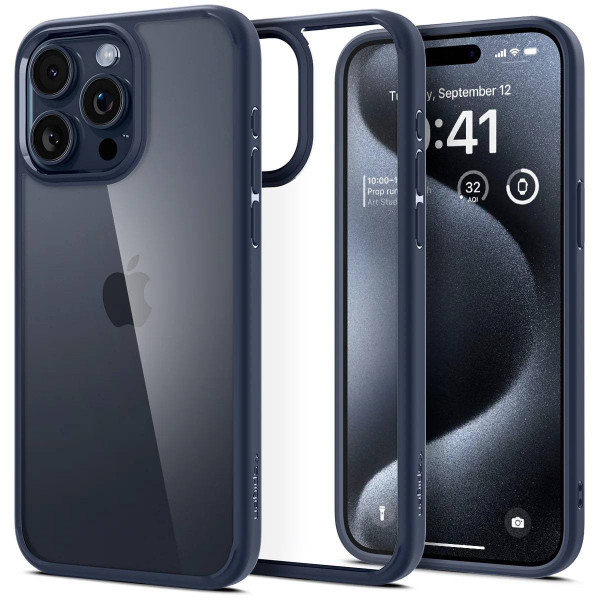 Фото - Чохол для смартфону Spigen for Apple iPhone 15 Pro Max Ultra Hybrid Navy Blue (ACS06573)