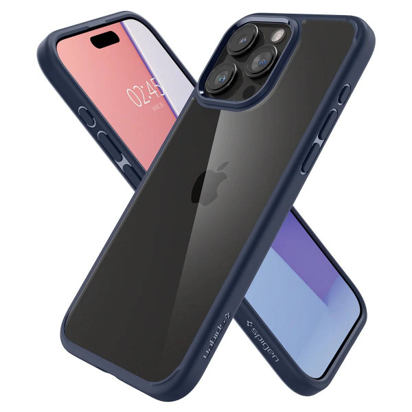 Фото - Чохол для смартфону Spigen for Apple iPhone 15 Pro Max Ultra Hybrid Navy Blue (ACS06573)