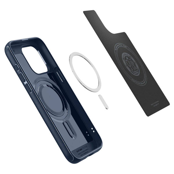 Фото - Чохол для смартфону Spigen for Apple iPhone 15 Pro Max Mag Armor MagFit Navy Blue (ACS06598)