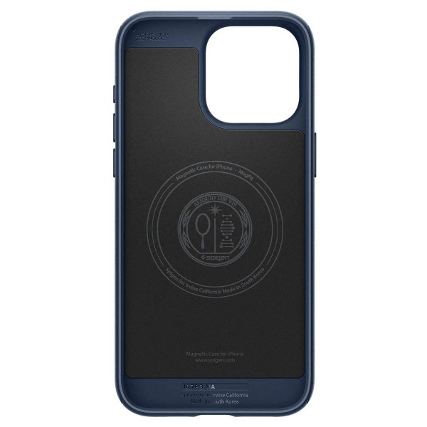 Фото - Чохол для смартфону Spigen for Apple iPhone 15 Pro Max Mag Armor MagFit Navy Blue (ACS06598)