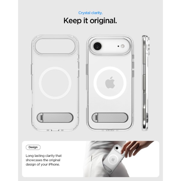 Фото - Чохол для смартфону Spigen for iPhone 17 Air, Ultra Hybrid S MagFit, Clear White (ACS09926)