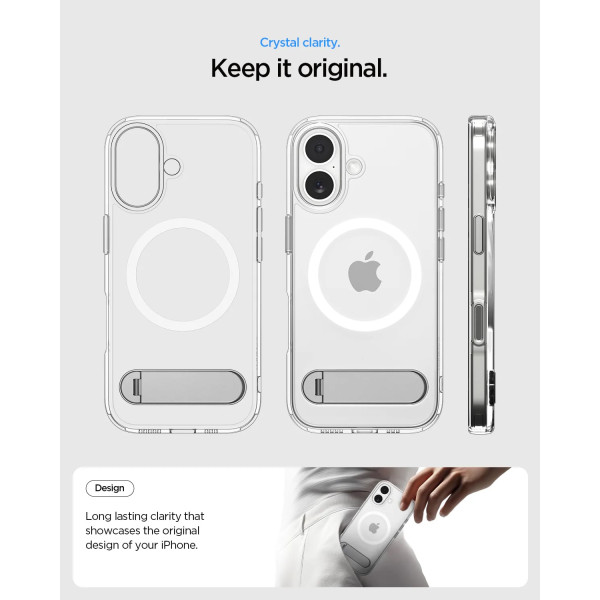 Фото - Чохол для смартфону Spigen for iPhone 17, Ultra Hybrid S MagFit, Clear White (ACS09981)