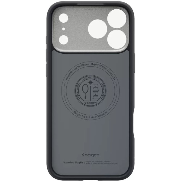 Фото - Чохол для смартфону Spigen for iPhone 17 Pro Max, Nano Pop MagFit, Black Sesame (ACS10262)