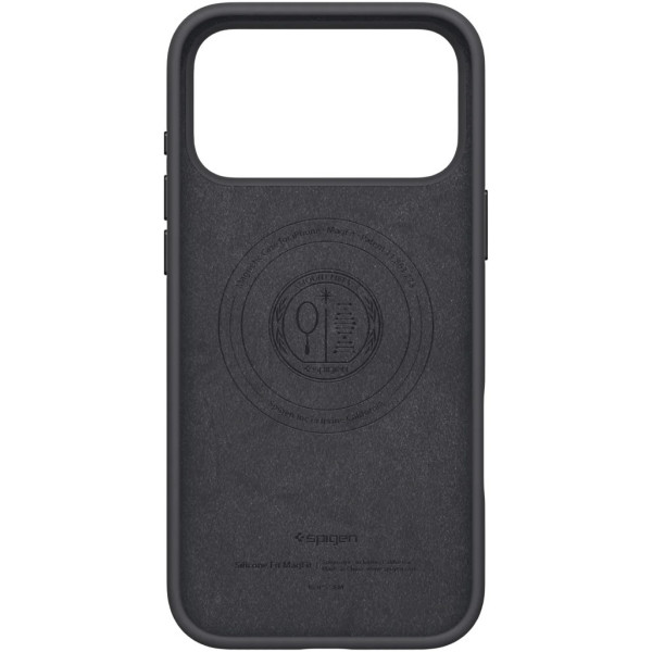 Фото - Чохол для смартфону Spigen for iPhone 17 Pro Max Silicone Fit MagFit Black (ACS10270)