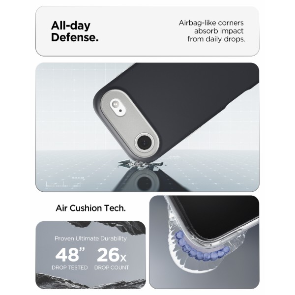 Фото - Чехол для смартфона Spigen for iPhone 17 Air, Nano Pop MagFit, Black Sesame (ACS10301)