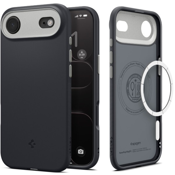 Фото - Чехол для смартфона Spigen for iPhone 17 Air, Nano Pop MagFit, Black Sesame (ACS10301)