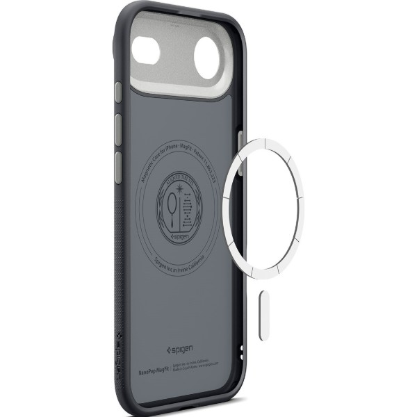 Фото - Чехол для смартфона Spigen for iPhone 17 Air, Nano Pop MagFit, Black Sesame (ACS10301)