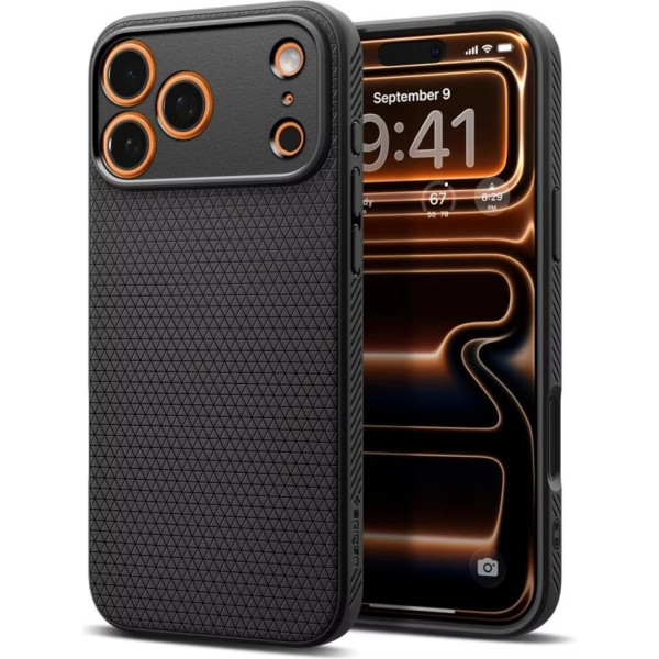Фото - Чохол для смартфону Spigen for iPhone 17 Pro, Liquid Air, Matte Black (ACS10331)