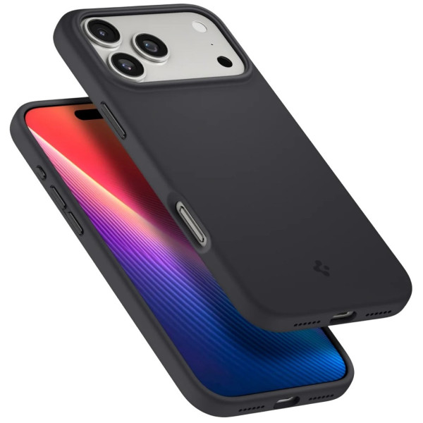 Фото - Чохол для смартфону Spigen for iPhone 17 Pro Silicone Fit MagFit Black (ACS10335)