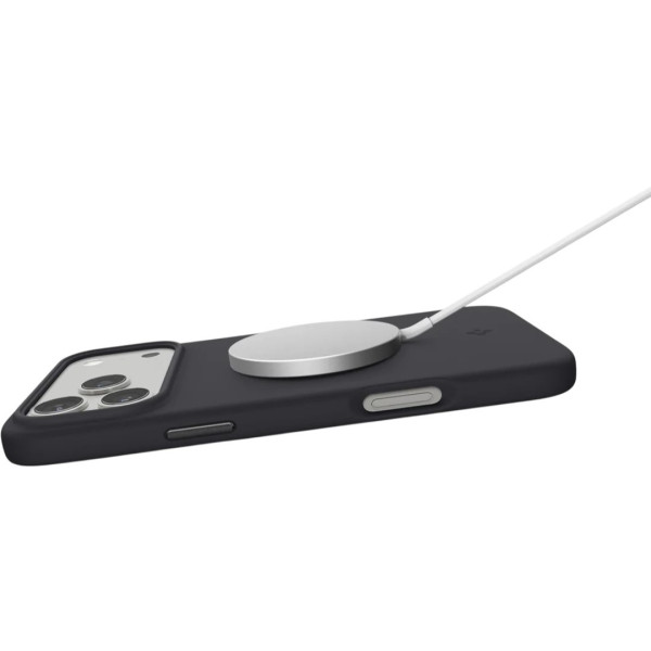 Фото - Чохол для смартфону Spigen for iPhone 17 Pro Silicone Fit MagFit Black (ACS10335)