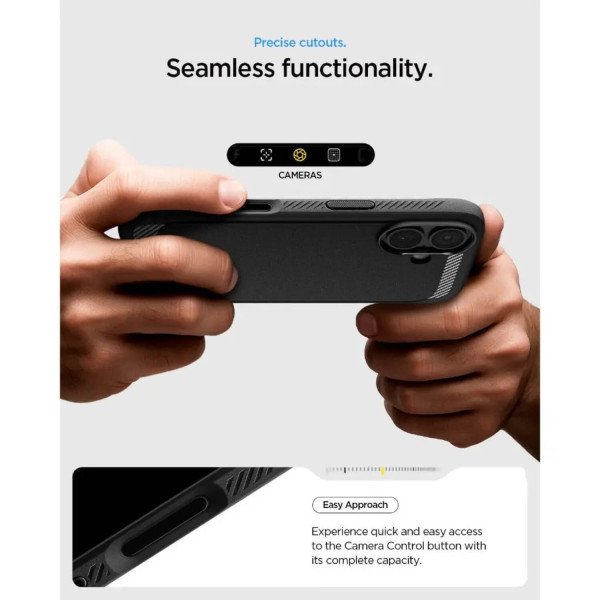 Фото - Чохол для смартфону Spigen for iPhone 17, Rugged Armor MagFit, Matte Black (ACS10367)