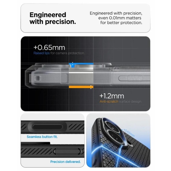 Фото - Чехол для смартфона Spigen for iPhone 17, Liquid Air, Matte Black (ACS10369)