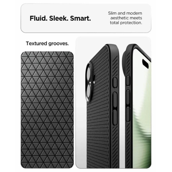 Фото - Чехол для смартфона Spigen for iPhone 17, Liquid Air, Matte Black (ACS10369)