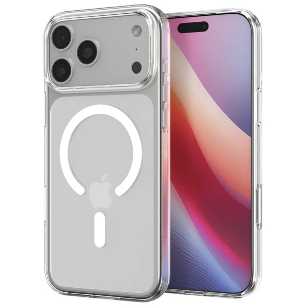 Фото - Чохол для смартфону Spigen for iPhone 17 Pro Liquid Crystal MagFit Clear White (ACS10396)