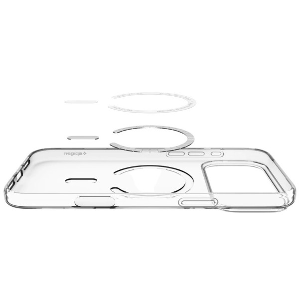 Фото - Чохол для смартфону Spigen for iPhone 17 Pro Liquid Crystal MagFit Clear White (ACS10396)