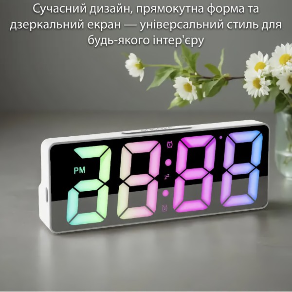 Фото - Настільний годинник Action White (228A-act)