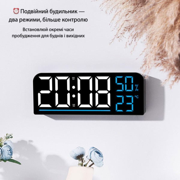 Фото - Настільний годинник Action Black (GH8027-act)