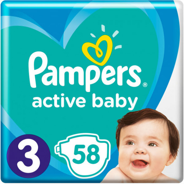Фото - Одноразовые подгузники Pampers Active Baby 3 58 шт. (8001090949707)