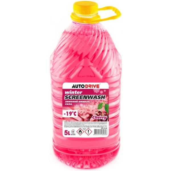 Фото - Омыватель стекла Auto Drive WINTER SCREEN WASH CHERRY -19 °С ПЭТ 5 л (AD0142)