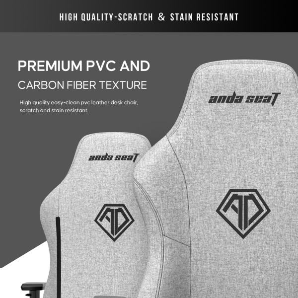 Фото - Кресло для геймеров Anda Seat Phantom 3 Size L Grey (AD18Y-06-G-F)